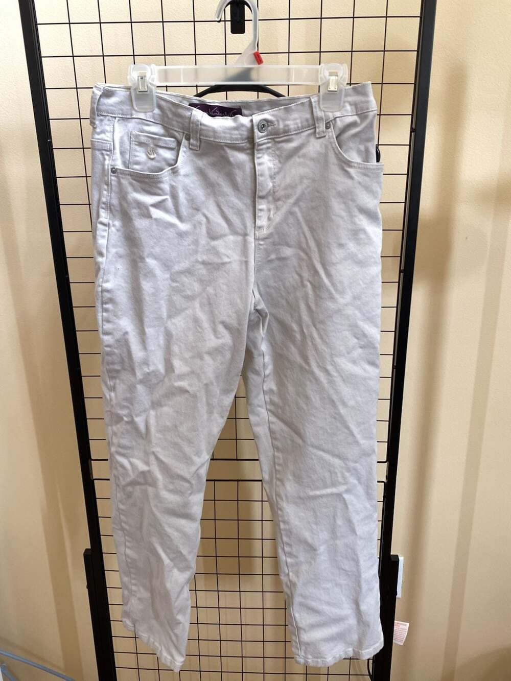 Gloria Vanderbilt Amanda Jeans Size 12 White